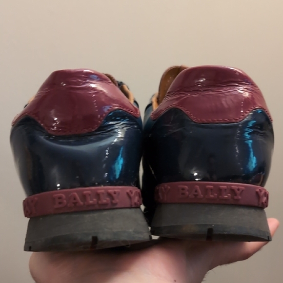 Bally "Ascar" Blue and Brown Sneakers - Picture 5 of 7